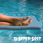 TRC Recreation Sunsation Vinyl Coated Foam Swimming Pool Float Mat Adult Lounger with Built-in Roll Pillow