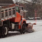 Lasnten 4 Pcs 36 Inch Snow Plow Blade Markers Guide Kit Steel Wire Inside Bolt on Bumper Guides High Visibility Easy Installation for ATV Western Snowplows(Red)