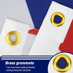 British Union Jack Flag 3x5 ft Outdoor, Double Sided 3 Ply Heavy Duty National Flag for UK, 100% Quality Polyester England United Kingdom Banner with Brass Grommets 4 Rows Stitches
