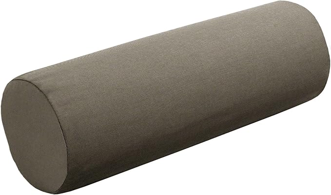 Cushion Source 20" x 6" Sunbrella Bolster Pillow, Indoor/Outdoor Decorative Support Pillow, Fade and Water Resistant, Sunbrella Canvas Taupe