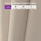 PURPLE LEAF 9' × 11.5' Patio Cantilever Umbrella with Base Outdoor Rectangle Adjustable Offset Umbrellas with 360-degree Rotation and 8 Heavy Duty Metal Ribs for Garden Deck Pool Beige