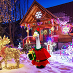 Christmas Toy Soldier Style Porch Goose Outfits,2 Pcs/Set Goose Clothes with Pointed Hat and Gift Box Fits 23" Lawn Goose Statue,Red Christmas Outdoor Goose Costume,Yard Patio Garden Xmas Decor