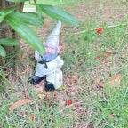 Navy Sailor Garden Gnome Statue, Shipmate Gnome Figurine for Lawn Ornaments Indoor or Outdoor Decor Christmas Birthday Gift