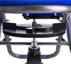 EarthWay Polar Tech 90399 100 LB Professional Ice Melt Broadcast Walk Behind Spreader with 13" Pneumatic Tires, Adjustable Handle, and Solid Linkage Control