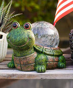 Qeeman Turtle Outdoor Garden Statues: Lawn Ornaments for Outside Yard Patio Balcony Landscaping Figurine Decor - Birthday Gifts for Mom Grandma Women Dad Lover Sister