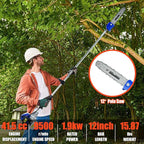 5 in 1 Multi Functional Trimming Tools 41.5cc Gas Hedge Trimmer Weed Eater String Trimmer Brush Cutter Pole Saw for Tree Trimming Grass Brush Cutting