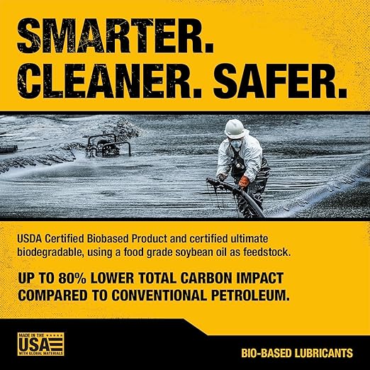 DEWALT – Biodegradable Bar & Chain Oil – Green, Eco-Friendly, Non-Toxic Professional Bar & Chainsaw Lubricant – Ultraclean All-Season Oil for Gas, Electric Saw, and Pole Saw, 16 oz