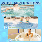 Pool Spa and Hot Tub Test Strips - 125 Pool Spa Test Strips - Swimming Pool Water Testing Kit - Rapid Accurate Easy to Test pH, Hardness, Bromine, and More (7-Way)