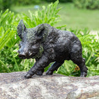 20.87 inch Wild Boar Statue Garden Decor. Durable Resin Outdoor Garden Sculpture and Yard Art Decoration. Suitable for Courtyard Lawns and Patios - Large Lifelike Animal Statue with Weather