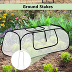 45*22*16" Plant Covers Freeze Protection with Two Air Hole and Breathable Mesh for Raised Beds, Accelerator Plants Cover, Mini Greenhouse Cover, Frost Cover for Plant Vegetable Seedling Protector 2PCS