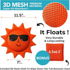Hot Tub Scum Absorber for Spa Cleaner - Hot Tub Accessories for Adults, Hot Tub Scum Sponge for Hot Tub Oil Absorbing Sponge for Hot Tub Skimmer, Hot Tub Sponge Scum Remover