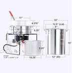 King Kooker Propane Outdoor Fry Boil Package with 2 Pots, silver, one size (12RTFBF3)