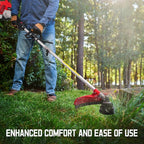 25.4cc Weed Wacker Gas, 3-in-1 String Trimmer/Edger 16-Inch, 10-Inch Brush Cutter for Garden Edging & Lawn Care（AM4532）