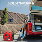 4500W Portable Generator Super Quiet Inverter Generator Ultra Lightweight for Home Backup Outdoor Camping, CO Sensor Protect, EPA, ECO Mode (4500W+CO Sensor)
