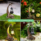 Goodeco 11 "Giraffe Statue for Garden and Home Decor - Ideal for Giraffe & Mom Gifts, Birthdays, Women's Presents, and More! Eye-Catching Ornament for Indoor and Outdoor Use (Giraffe)