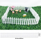 Miniature Fairy Garden Fence 35 Inches,Fairy Garden Accessories Outdoor Wood Picket Fence,DIY Flowerpot Decoration, Miniature Garden Decoration