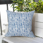 LVTXIII Outdoor Throw Pillows, Decorative Throw Pillows with Inserts, 16"x16" Square Pillows for Bed, Couch, Sofa and Patio Furniture, Set of 2, A Pebble Blue