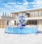 Pool Pillows for Above Ground Pools, Winterizing Ice Equalizer 0.5mm Ultra Thick Pool Cover Air Pillow for Winter, Pool Closing Kit for Above-Ground Swimming Pool (Glacier Blue, 4x4 2p)