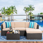 Pyonic Outdoor Waterproof Throw Pillow Covers 18x18 Dark Blue Pillow Covers Decorative Lines Striped Cushion Cases Set of 2 for Patio Furniture Tent Garden,Color Stripe