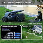 Robot Lawn Mower 21.9V 15000mAh 328.5Wh, 65% Slope, 2400㎡ Mowing Area, AI Vision & RTK Auto-Mapping, 1.18"-3.54" Cutting Height, Smart Collision Avoidance, APP Control, IPX6 Waterproof