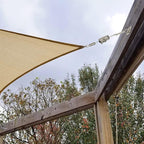 Sun Shade Sail Hardware Kit- 18' Ft (6'x3) Steel Tension Cable with Winch Kit Pad Eyes Snap Hooks Sunshades Installation Kit for Triangle Shade Sails Deck Patio Yard