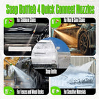 Pressure Washer -4800PSI Power Washer with 4 Quick Connect Nozzles, High Pressure Cleaning Machine with Foam Cannon for Car/Garage/Patio Home Cleaning