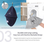 Cotton Towel Sauna Hat – Washable & Soft – Unisex Design for Men and Women