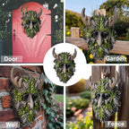 Tree Face Sculpture, Funny Horned Old Man Tree Hugger Statue, Indoor & Outdoor Creative Props for Garden and Home,8.27" x 5.12" x 2.4"