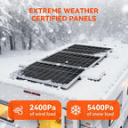 RICH SOLAR 300 Watt 12 Volt 18BB Cell Monocrystalline Solar Panel 2 Pack of 150W N-Type Cells High Efficiency Solar Module for RV Marine Boat Off Grid (150W 2-Pack)