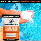 Swimables 8-Pounds Premium Pool Stabilizer & Conditioner, Max Strength Cyanuric Acid for Pools, Spa & Salt Water – Reduces Chlorine Loss, Ideal for Swimming & Hot Tubs