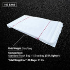 Sandbaggy Large Sandbags - Size: 31" x 45" - Thick Heavy Duty Contractor Bags, Heavy Duty Garbage Bags, Dumpster Bag, Construction Trash Bags, Contractor Bags 6 mil (100)