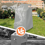 Deep Fryer Cover for Bayou Classic 700–701 | Waterproof Grill & 4 Gallon BBQ Cover with Reflective Handle, Windproof Straps & Drawstring | Outdoor Flat Top Fryer Cover (NO Side Shelf/Cart)