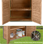 Outdoor Storage Shed Garden Cabinet with Strong Iron Frame Large Garden Shed with Floor,Waterproof
