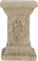 Decorative Roman Column Pedestal Column Plant Stand, Vintage European Style Classical Garden Pillar, Indoor Outdoor Decor, Pedestal Columns Plants Standing for Entryway Garden Yard Home (Sand/19 H)