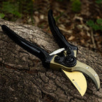 RESTMO 8.6" Professional Pruning Shears, Premium Titanium SKS5 Steel Blade for Long-Lasting Sharpness, Forged Aluminum Handles for Durability, Bypass Pruners for Gardening, Clippers & Scissor Tool
