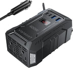 400W Car Power Inverter DC 12V to 110V AC Inverter with PD 30W/15W USB C+2*USB A Ports & 2 AC Outlets, Car Plug Adapter Outlet for Laptop/Phone/Road Trip