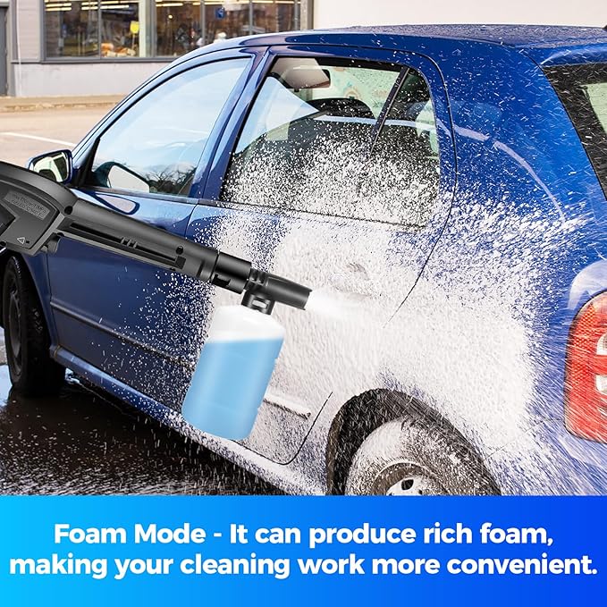 Pressure Cleaner 4800 PSI Power Cleaner Powered with with 33ft Pressure Hose, 4 Nozzle and Foam Cannon, for Home, Cars