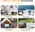 4000 Watt Pure Sine Wave Power Inverter DC 24V to 110V/120V AC Converter with 2 AC,5V 2.4A USB Charging Ports, Car Solar Power Inverters with LCD Display for Home RV Truck