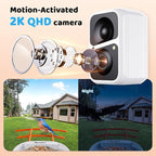 Smart Bird Feeder with Camera - 2K HD Live View & Auto Capture, AI Bird Identification, Solar Powered with 64GB SD Card, Real-Time Alerts, 5 DIY Accessories for Birds Lovers