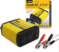 Wagan EL3706 425W Power Inverter 425W TrueRated Continuous 825W Surge PowerAC to DC 12V to 110V AC Inverter with 2 AC Outlets and 2A USB Charging Port