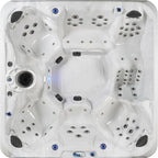 Amplified 100-Jet 6-Person Lounger Spa with Bluetooth Stereo and 3 Pumps by Essential Hot Tubs