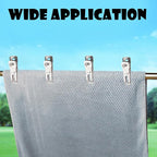 BESTEEL Upgraded 240 PCS Garden Clips, Greenhouse Clamps 100% Stainless Steel Heavy Duty Greenhuose Clips for Netting - Strong Grip to Hold Down Shade Cloth or Plant Cover on Garden Greenhouse Hoops