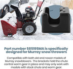 AR-PRO The Exact Replacement 585195MA Worm Bracket for Snow Throwers (Black) Set of 2 - Compatible with Murray Snow Throwers and Craftsman Gas Snow Blowers - Restore Snow Thrower Peak Performance