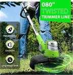 080 Trimmer Line Heavy Duty, Twisted Weed Eater String .080, 080 String Trimmer Line 0.08In-1480Ft-3Lb Twisted Weed Wacker String .080 Compatible with Ryobi, Ego, Greenworks String Trimmers and more