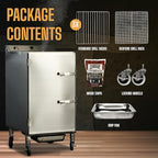 SmokinTex 'The XL' Series Electric Smoker - Largest Residential Meat Smoker Grill with Dual 700W Elements, 80 lbs. Capacity, Temperature Control, Stainless Steel