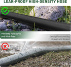 Garden Hose, 50ft Non-Expandable, Lightweight Water Hose, Leakproof & Durable Design, Easy to Store for Gardening, Car Washing, Pet Bathing