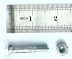 Shear pin and nut Set of 10, Suitable for Ariens 532005 53200500 510016 51001600, Compatible with Ariens Classic 24E, Compact 20, Compact 24, Compact Track 24, SNO Tek 20 120V Snow Blower