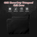 Grill Cover for Traeger Grills Pro 34/780 Series, Outdoor Heavy Duty Waterproof Griddle Cover BBQ Covers Rip-Proof Material Smoker Cover, UV and Fade Resistant Grill Cover(53" Lx 22" W x 47" H)