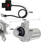 fullas 119-1952 Starter Motor for Toro 21" Power Clear Snow Thrower 621E 621ZE 621QZE 721E 721QZE Series with LC168FDS G210FDS 170FDS 212CC Engines 110V 17 Tooth Starter