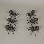 Set of 6 Cast Iron Ant Sculptures Home Garden Decor Metal Outdoor Statue Yard Art